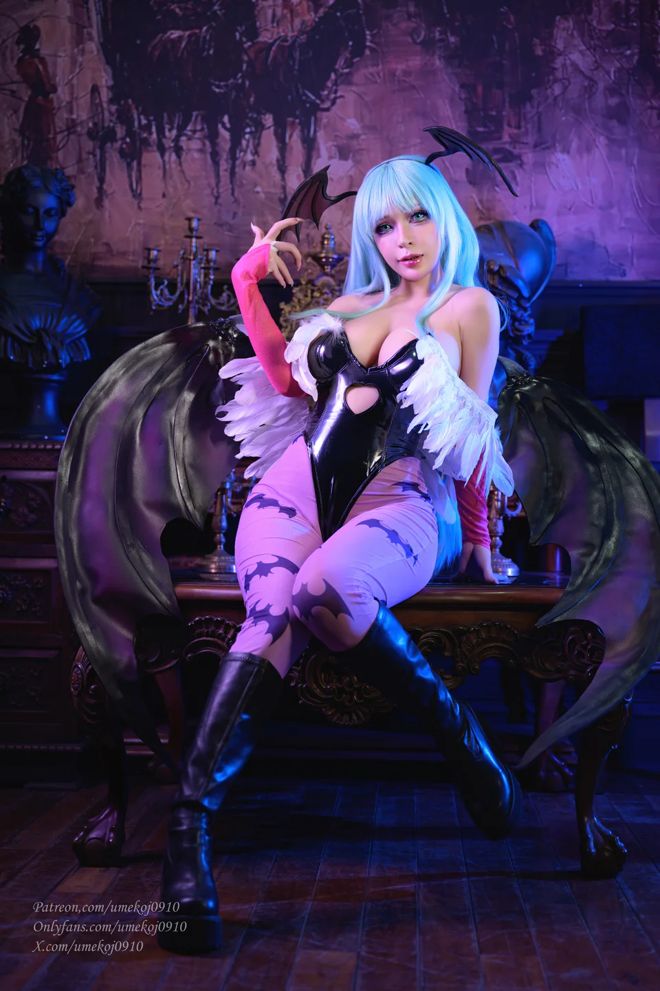 Umeko_J - Morrigan Aensland [95P,9V-2.39GB] tg@simisebaisi 【丝足阁】020.webp